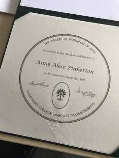 Hampshire College diploma